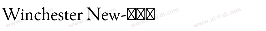 Winchester New字体转换